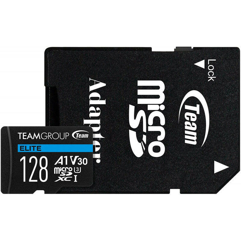 Carte mémoire TeamGroup Elite Micro SDXC UHS-I A1 V30 / 128 Go