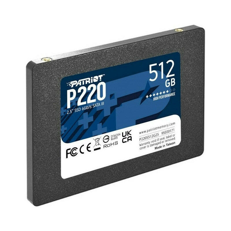 Disque Dur Interne SSD Patriot P220 2.5" SATA III / 512 Go