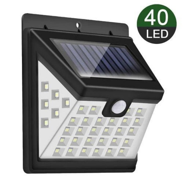 Lampe Solaire À 40 Led Avec Capteur De Mouvement - 3 Modes - Étanche - 60 w