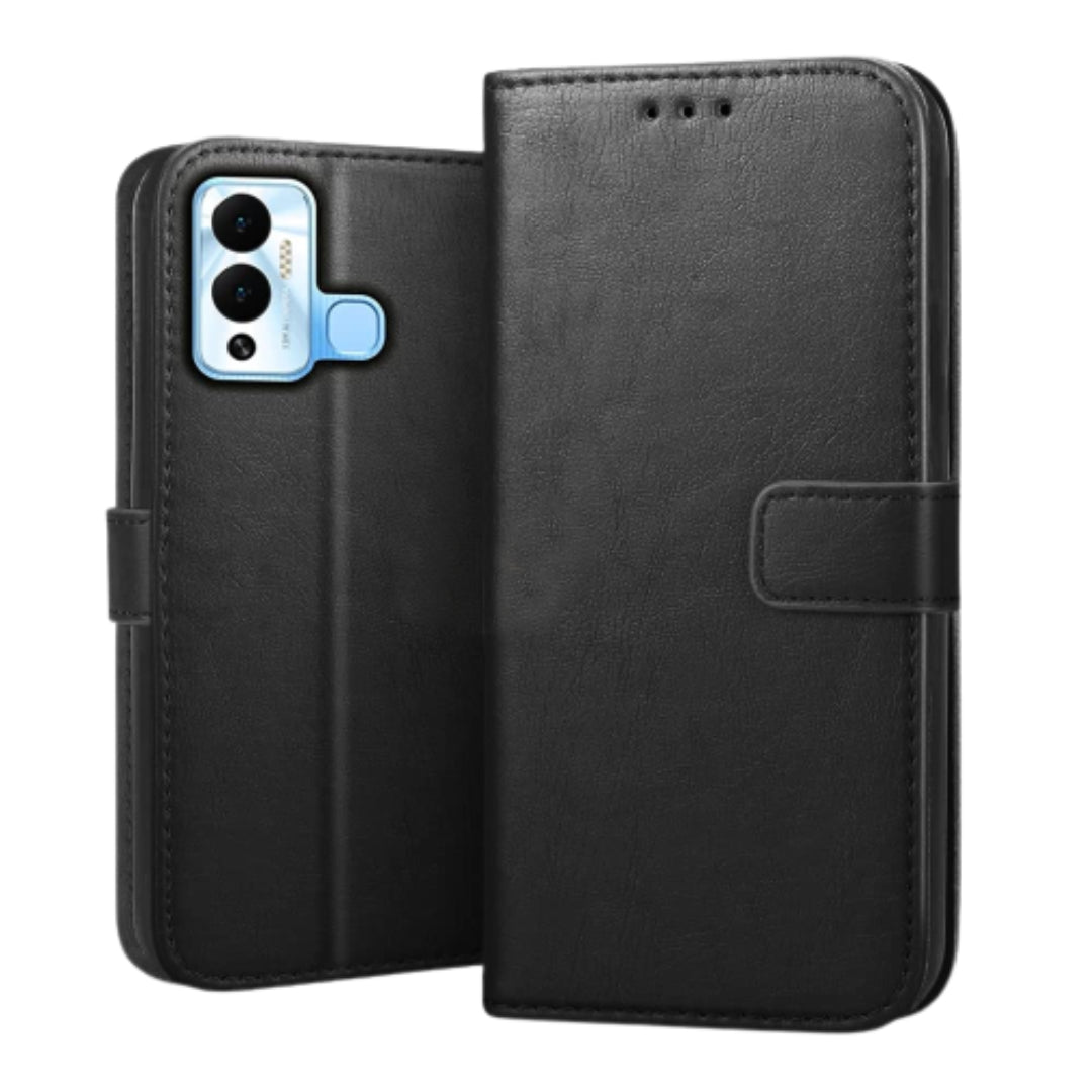 Flip cover cuir pour Infinix Hot 12i - Noir