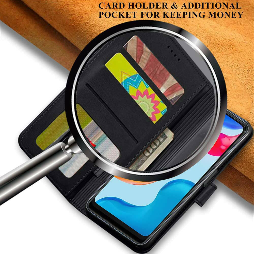 Flip cover cuir pour Infinix Hot 12i - Noir