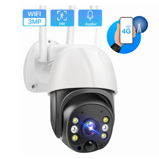 Caméra Wifi 4G sans fil extérieur - 3Mp - V380