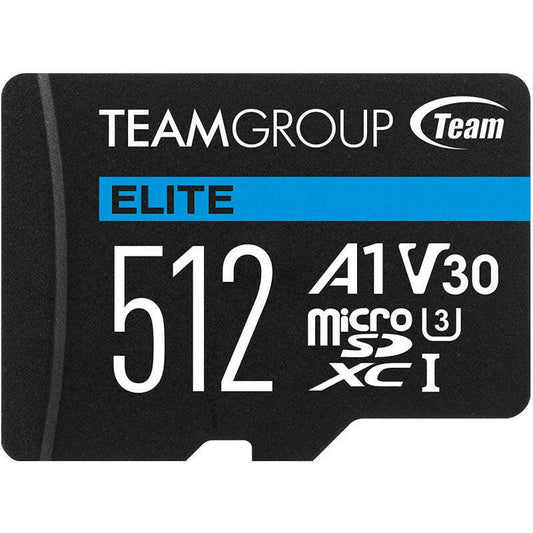 Carte mémoire TeamGroup Elite Micro SDXC UHS-I A1 V30 / 512 Go