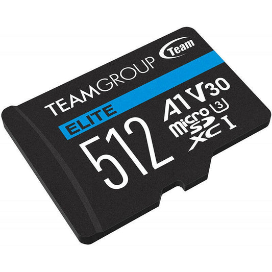 Carte mémoire TeamGroup Elite Micro SDXC UHS-I A1 V30 / 512 Go