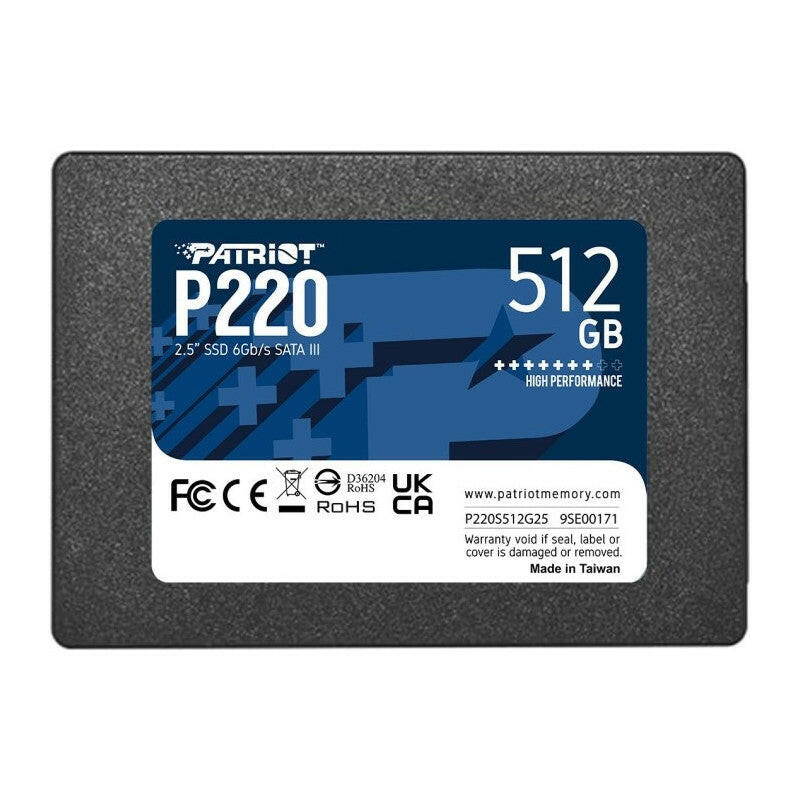Disque Dur Interne SSD Patriot P220 2.5" SATA III / 512 Go